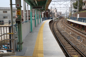 駅改良工事が完了した瀬戸市役所前駅