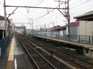 矢田駅ホーム栄町方